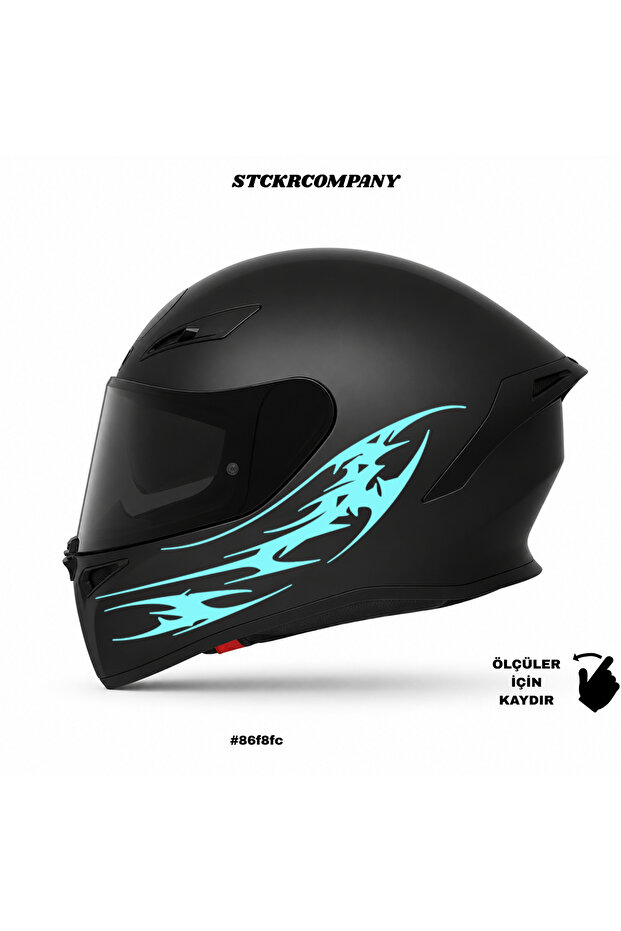 Tribal Pattern Helmet Sticker | Motorcycle Helmet Side Sticker | Tribal Pattern Motorcycle Sticker | Tribal Pattern Sticker