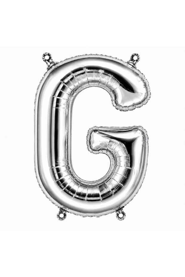 بالون فويل حرف G لون فضي (36 سم)
