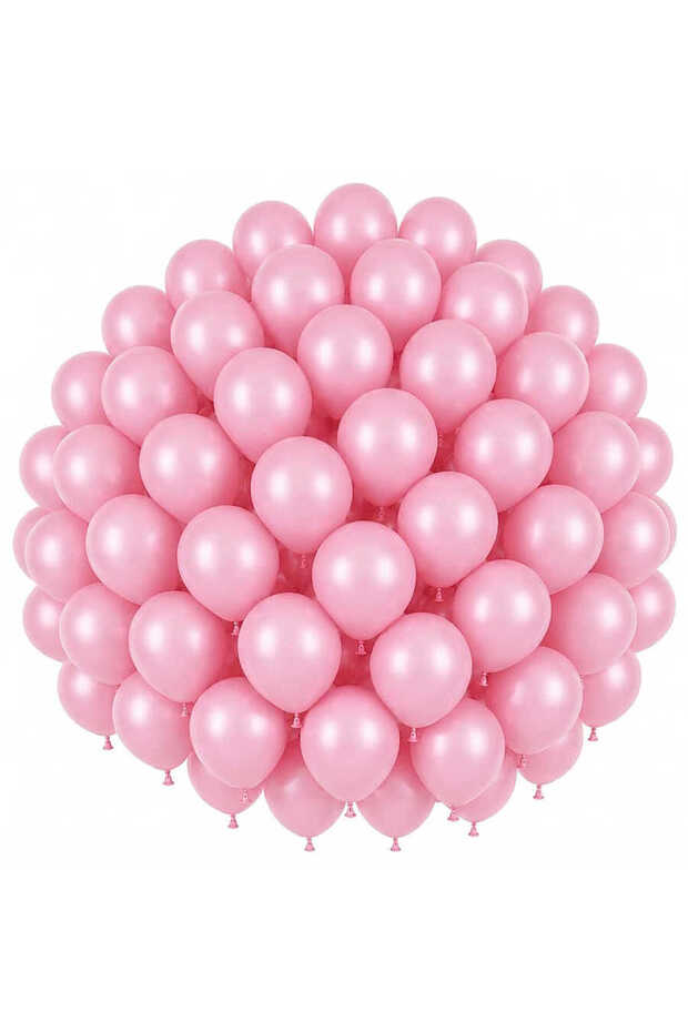 Pink Color Latex Macaron Balloons (30 cm) - 50 Pieces