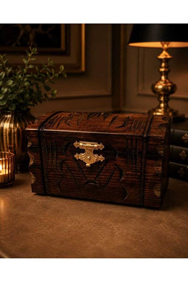 Öel Design Handcrafted Multi-Purpose Wooden Decorative Jewelry Box