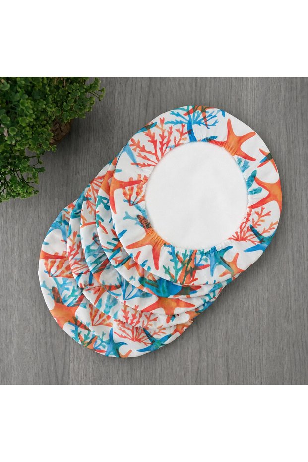 American Service, 6 Pieces Starfish Plate Covers