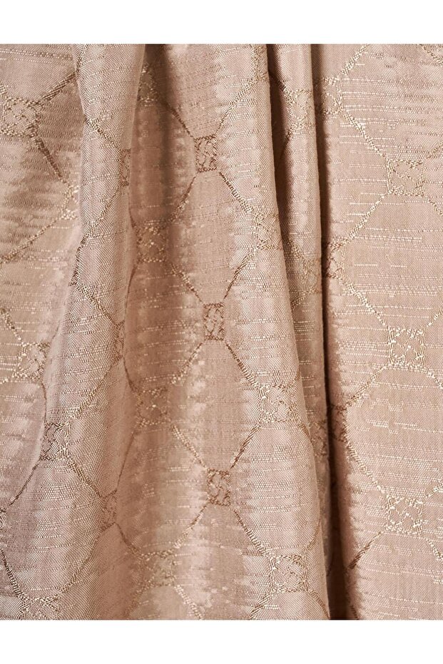 Patterned Cotton Shawl Beige - 2