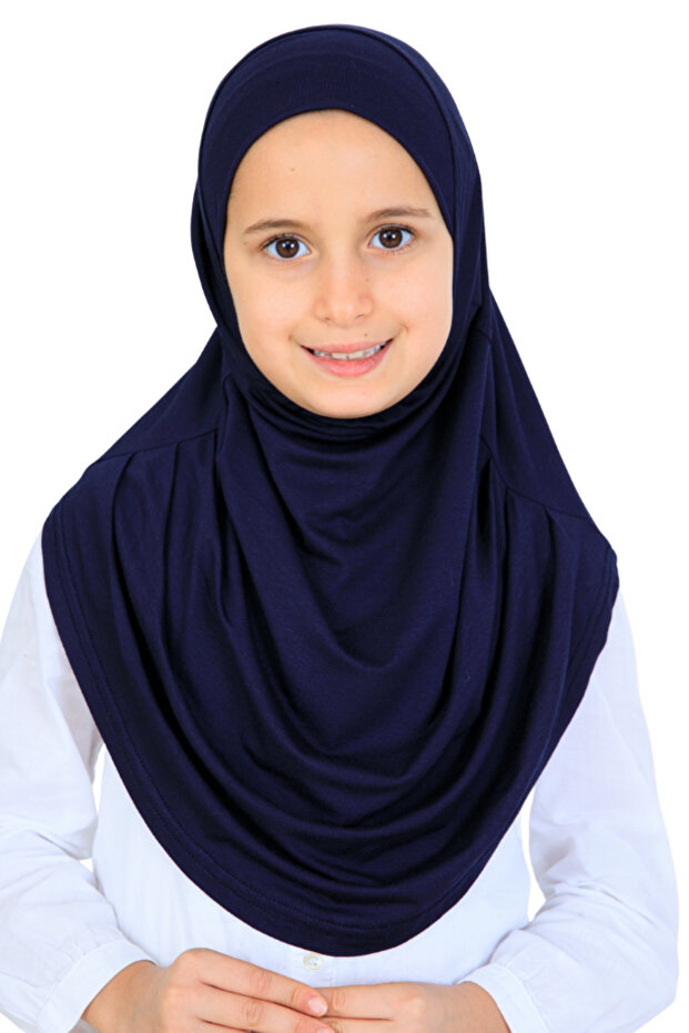 Girl's Ready-Made Headscarf Practical Combed Cotton Shawl Islamic Clothing