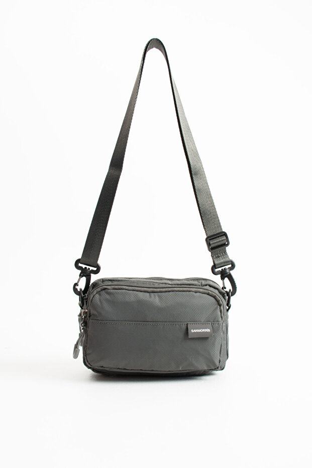 3-Compartment Waterproof Parachute Fabric Small Crossbody Shoulder Bag Si-6035