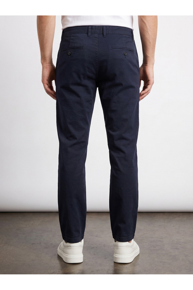 Basic Stylish Chino Linen Trousers - 4