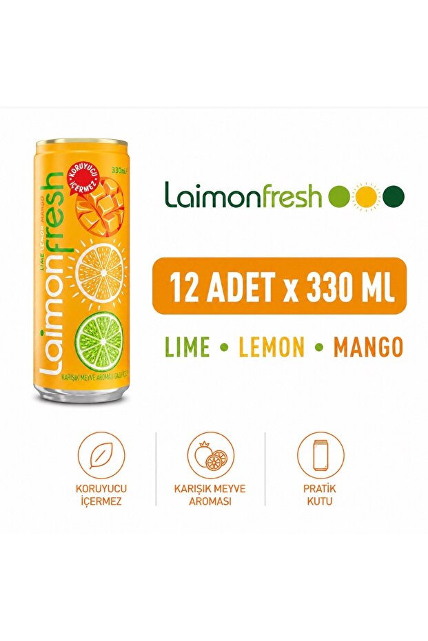 Lime Lemon Mango 330Mlx12