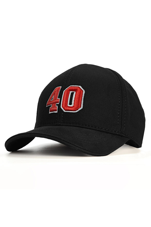 Number 40 Embossed Baseball Cap - 2