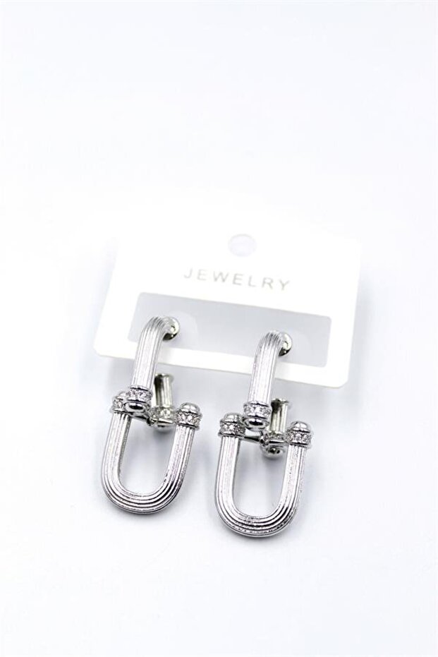 Tf Chain Earrings - Silver