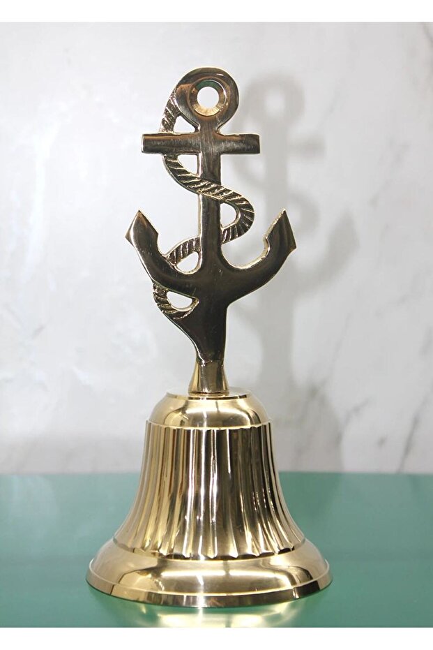 Brass Anchor Hand Bell 6872L