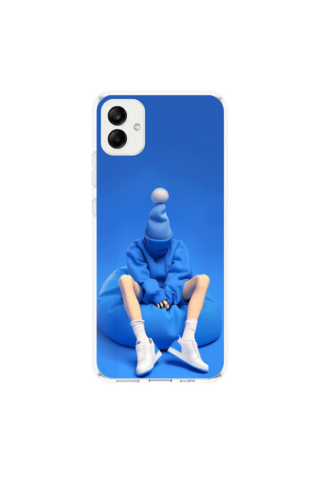 Samsung Galaxy A04 Compatible No Face 5 Design Transparent Case