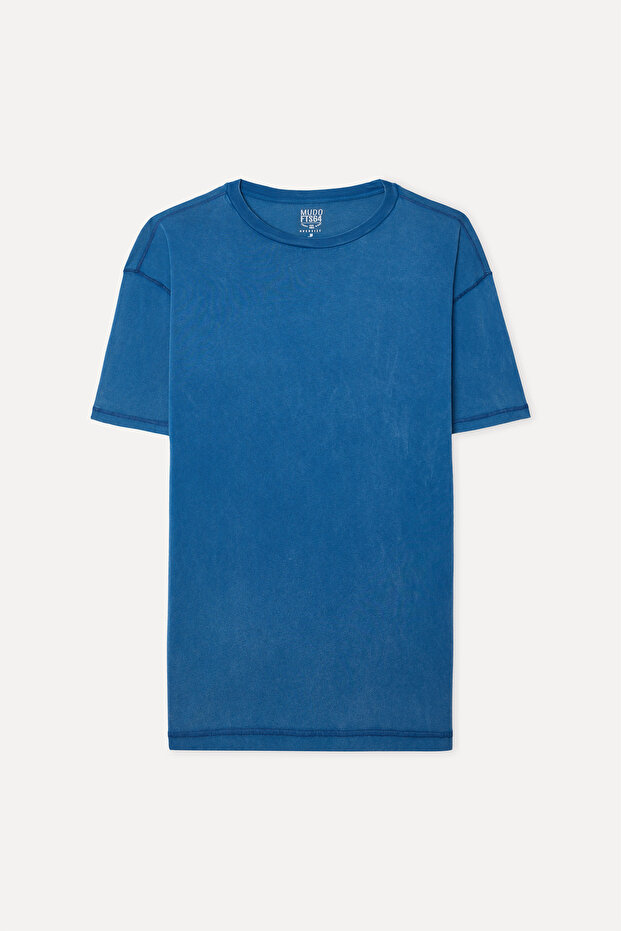 Men's Indigo Relax Fit Crew Neck T-Shirt