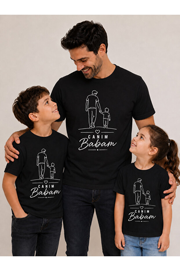 Father's Day My Dad Is the Greatest Printed T-Shirt (Order 2 Pieces for a Combination)