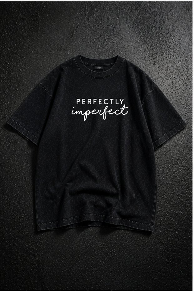 Modex Washed Oversize Unisex T-Shirt Washed Vintage Street Style Street Fashion Cotton Comfortable Fit Daily Wear T-Shirt