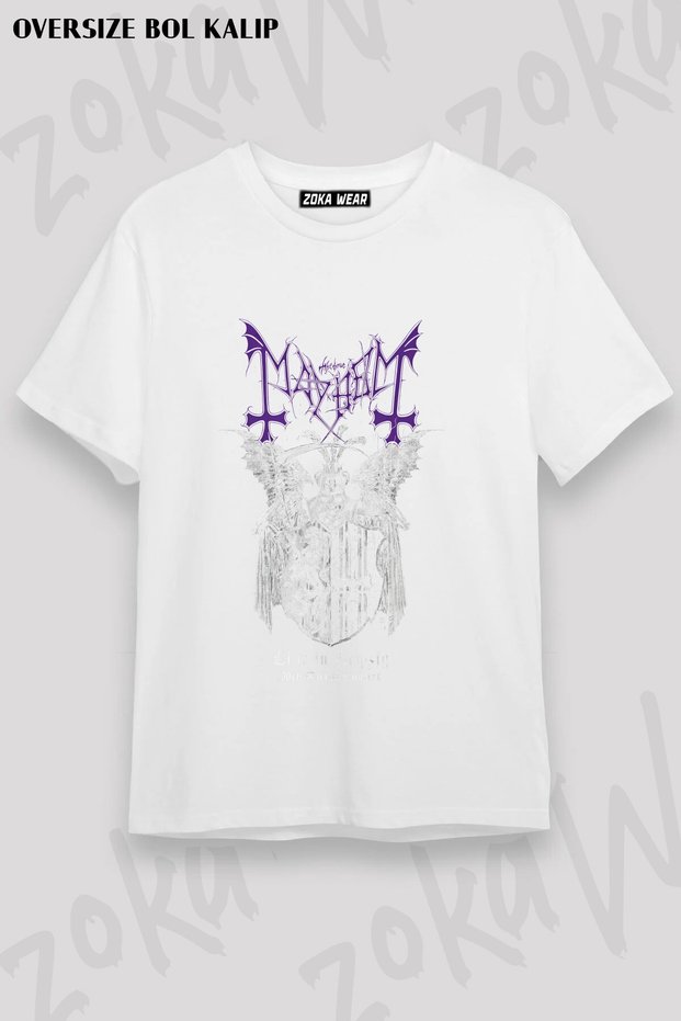 Unisex Loose Fit Mayhem V6 Printed T-Shirt