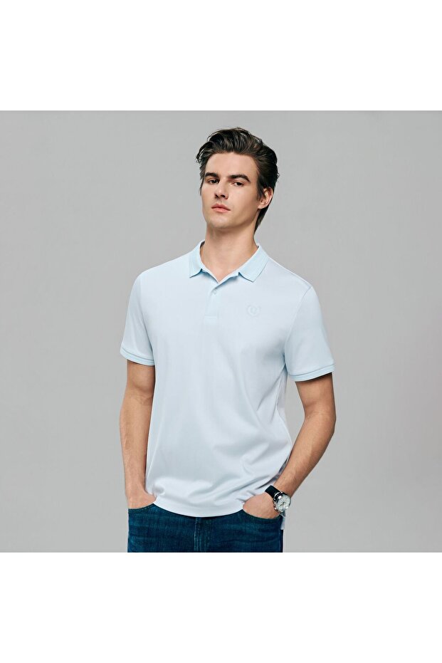 Men Slim Liquid Touch Cotton Polo Shirt