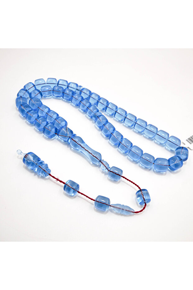 American Cast Rosary First Grade 41 Beads 12.5mm Sky Blue Prayer Beads 81.5g Tasbih Misbaha