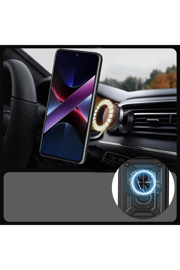 Compatible Sliding Vega Cover for Xiaomi Poco F8 Ultra Case with Magnetic Stand and Camera Protection