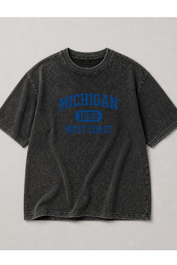 Acid Washed Oversize Unisex T-Shirt Washed Vintage Street Style Street Fashion Cotton Comfortable Fit Daily Wear T-Shirt