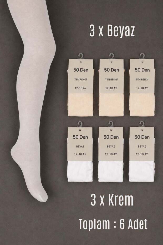 Muz Pantyhose 12-18 Months 50 Den 6 Pieces