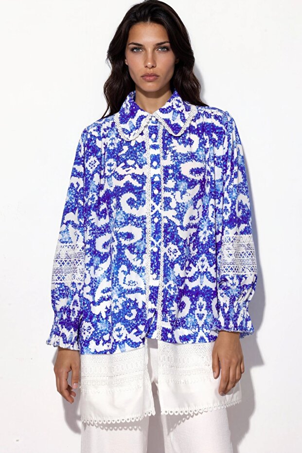 فستان MSN Floral قصير بقصة A-line