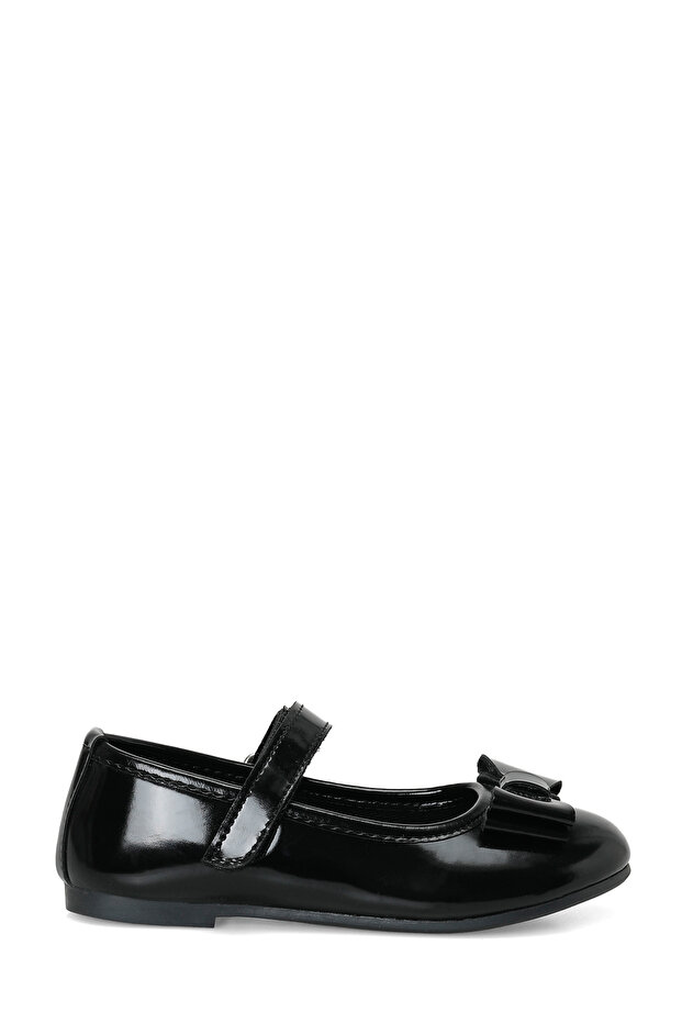 Mist.P Shiny Black Girls' Ballerinas