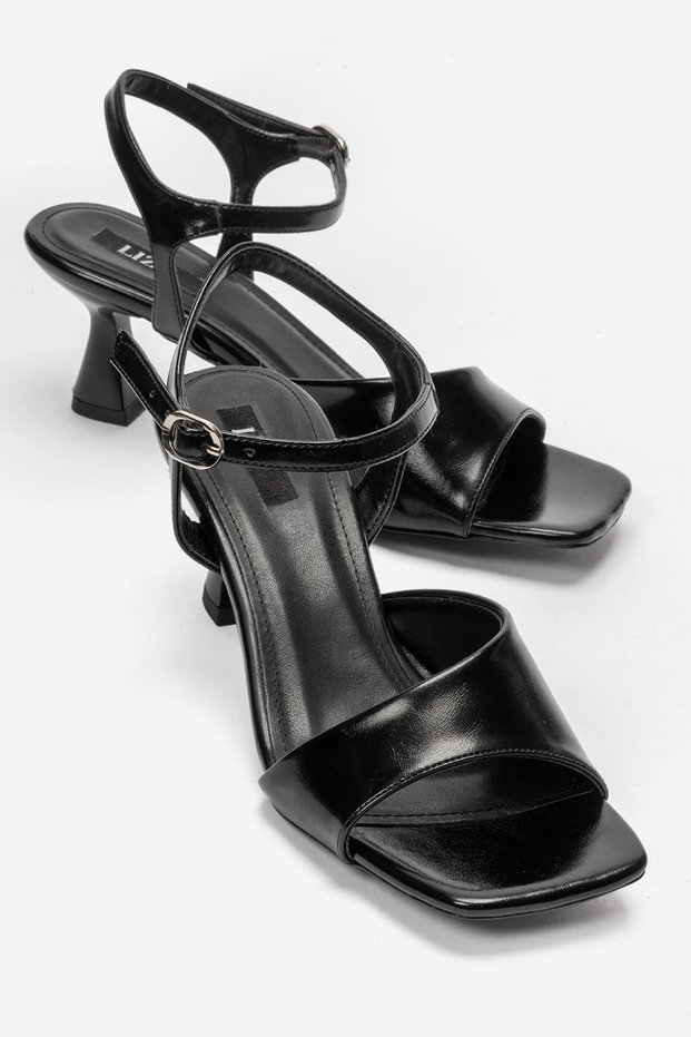 Women's Square Toe Low 6 cm Heeled Ankle Strap Daily Evening Dress Sandals