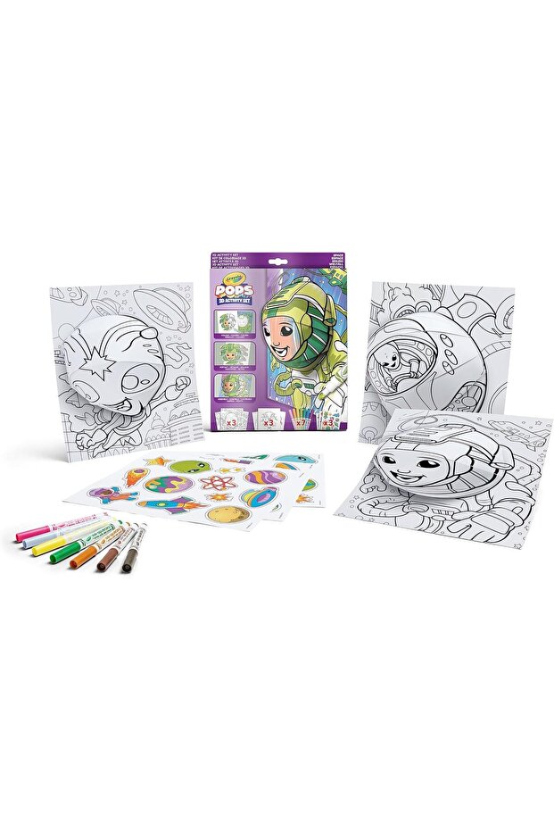 Pops 3D Coloring Kit Space | 3D Art Creation, Ages 6+