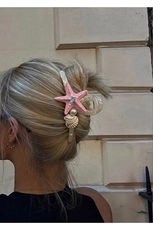 Pink Starfish Clasp Buckle 13 cm 1 Piece