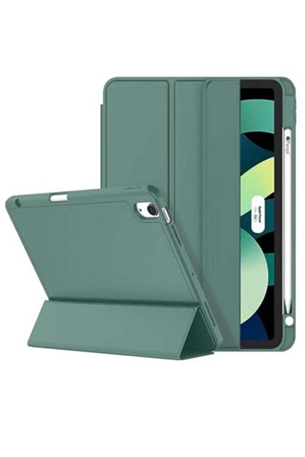 Case for iPad 10th Generation 10.9 Inch (2022 Model), Slim Stand Hard Back Shell Cover with Auto Wake/Sleep Function, Dark Green Color