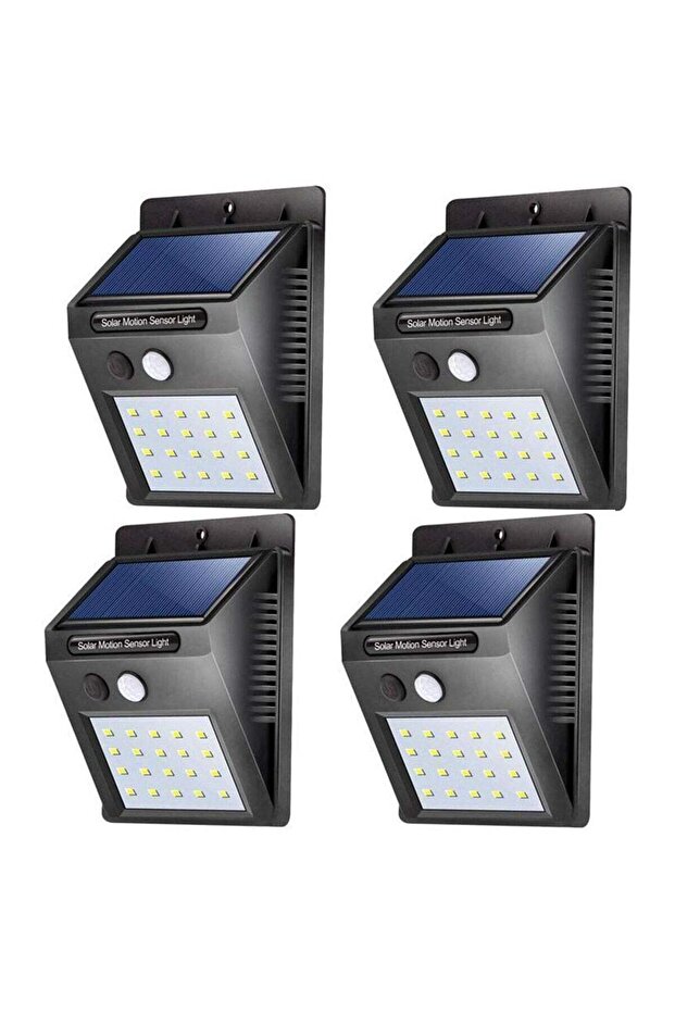 【4 pack】 35 LED Solar Lights Outdoor Waterproof Solar Motion Sensor Light Wireless Lights Outside Wall Lamp for Driveway Patio Garden Path