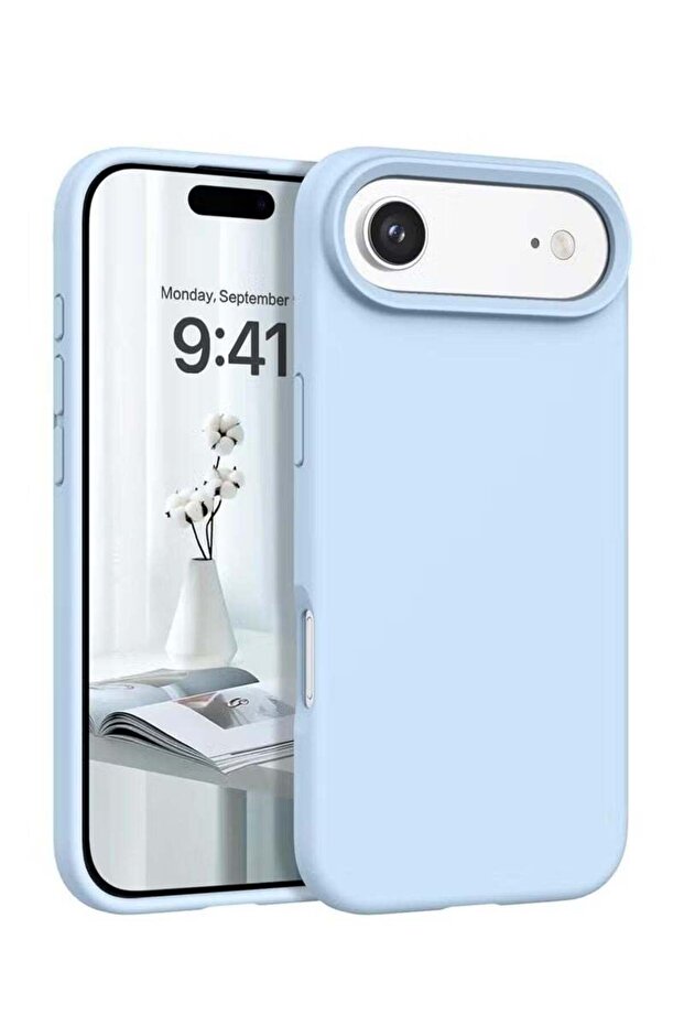iPhone 17 Air Smooth Liquid Silicone Soft Cover with Microfiber Lining – Slim Fit Shockproof Case