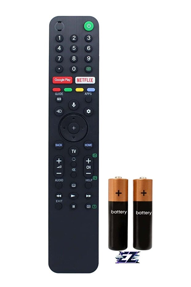 RMF-TX500P Replacement Voice Remote Control for Sony TV (Various Models) with battery