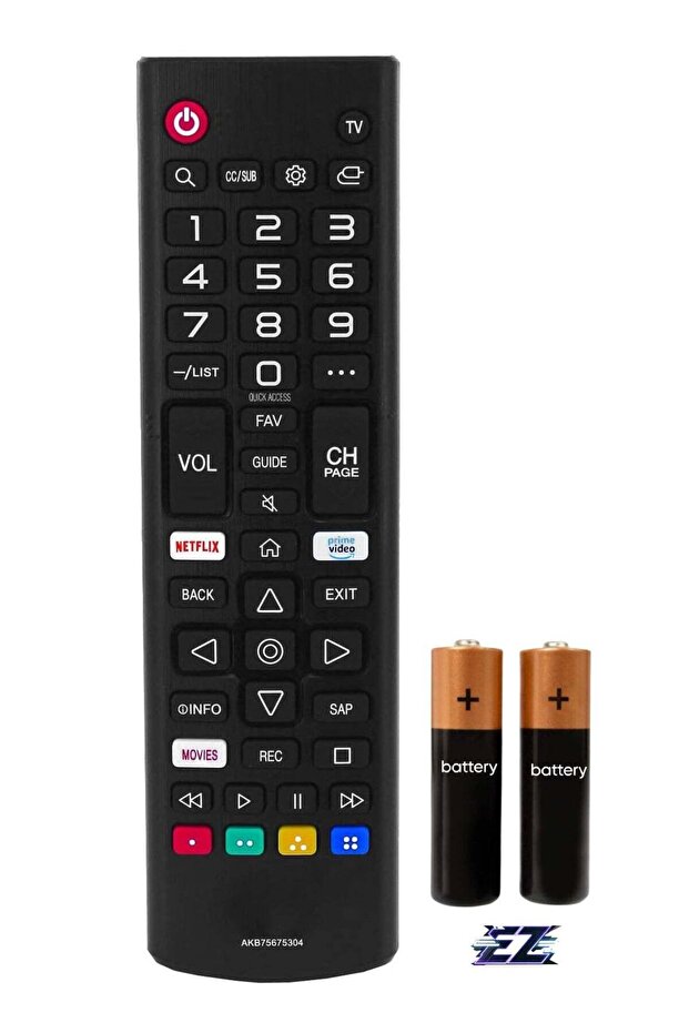 AKB75675304 Replacement Remote Control Compatible for LG AKB75675304 Smart LED TVs with battery