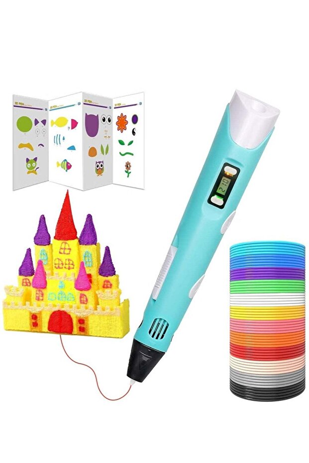 3D Printer Pen Set with 1.75mm PLA Filament (Each 5M) – Ergonomic Design, Gift-Ready Packaging