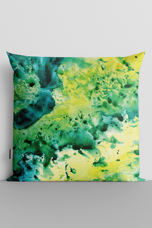 Watercolor Themed Double Sided Digital Printed Throw Pillow Cover - 2906
