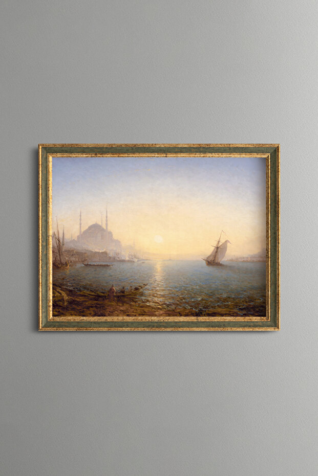 Old Istanbul Landscape - Vintage Patterned Painting - Fine Model