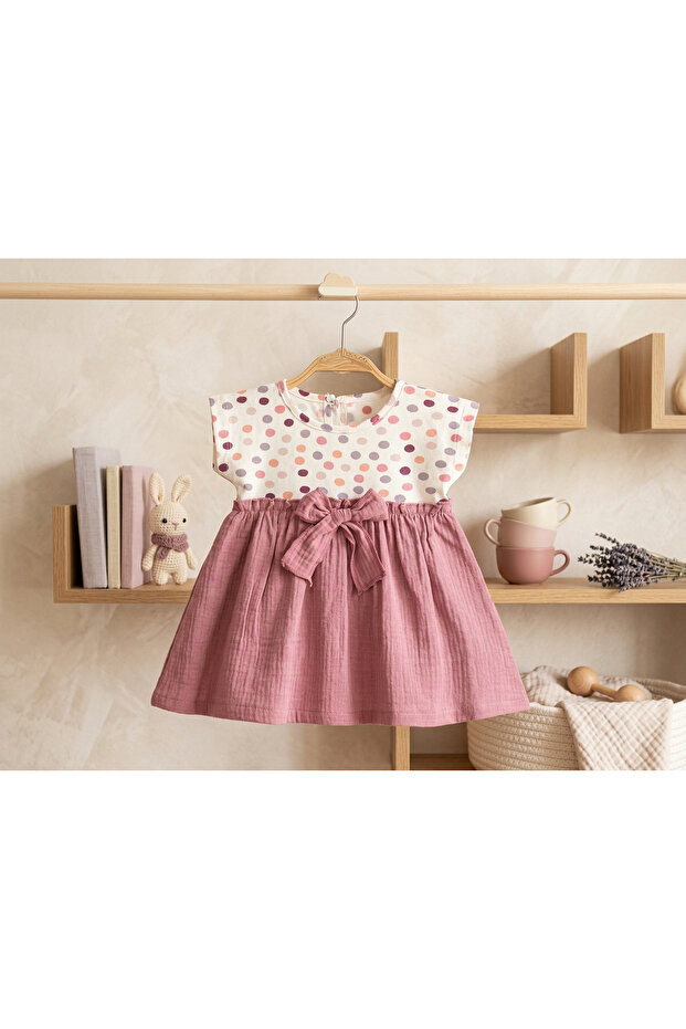 Girl's Dress with Bow