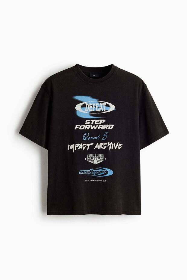 Loose Fit Boxy printed T-shirt