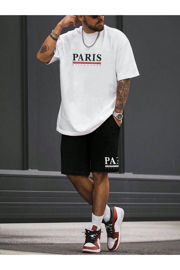 New Season Oversize T-Shirt and Shorts Set – Casual Sports Combination