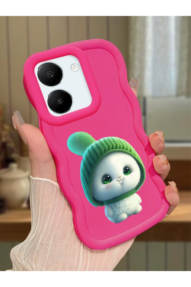 Vivo Y36 5g Compatible Case Camera Protection Red Silicone Couple Phone Case Cute Pattern