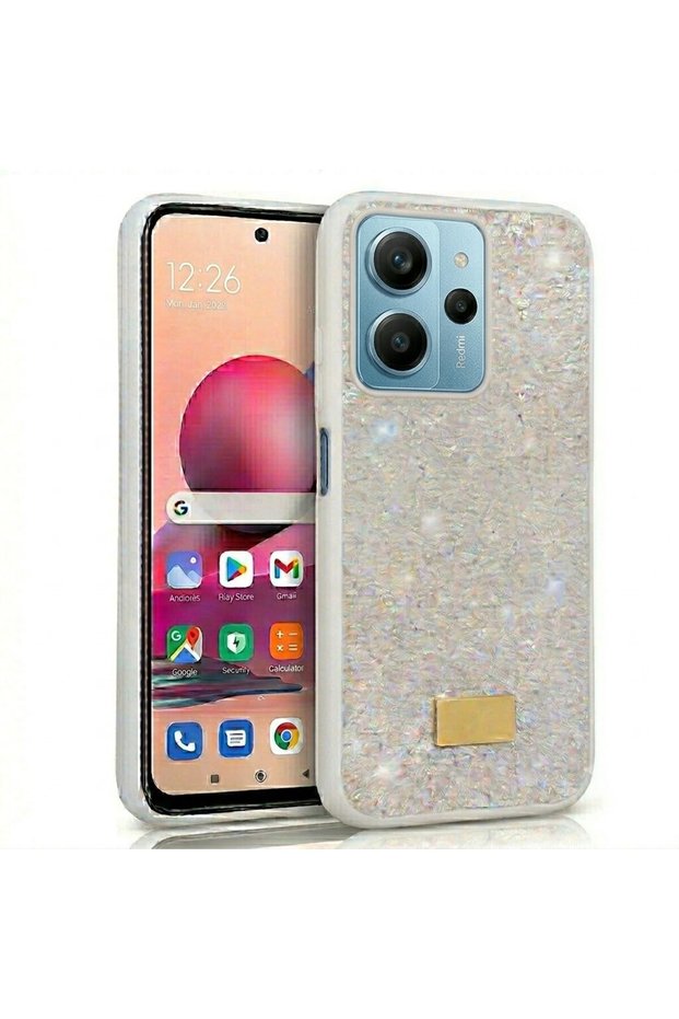 Xiaomi Redmi Note 13 Pro 5g Case with Silicone Edges and Shiny Lux Diamond Cover