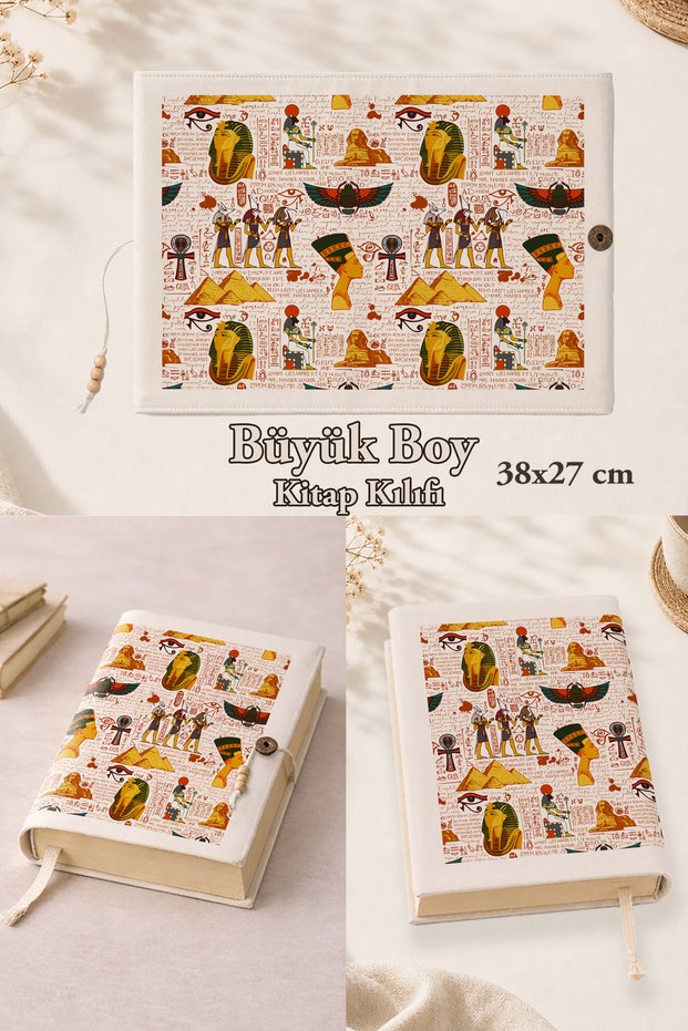 Nostalgia Series Large Size Book Cover 38X27 cm |   Cotton Fabric |   Handmade Fabric Book Cover