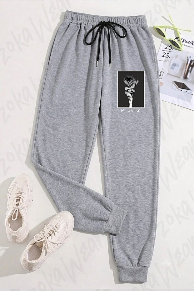 Unisex Beastars Anime Legosi Printed Sweatpants