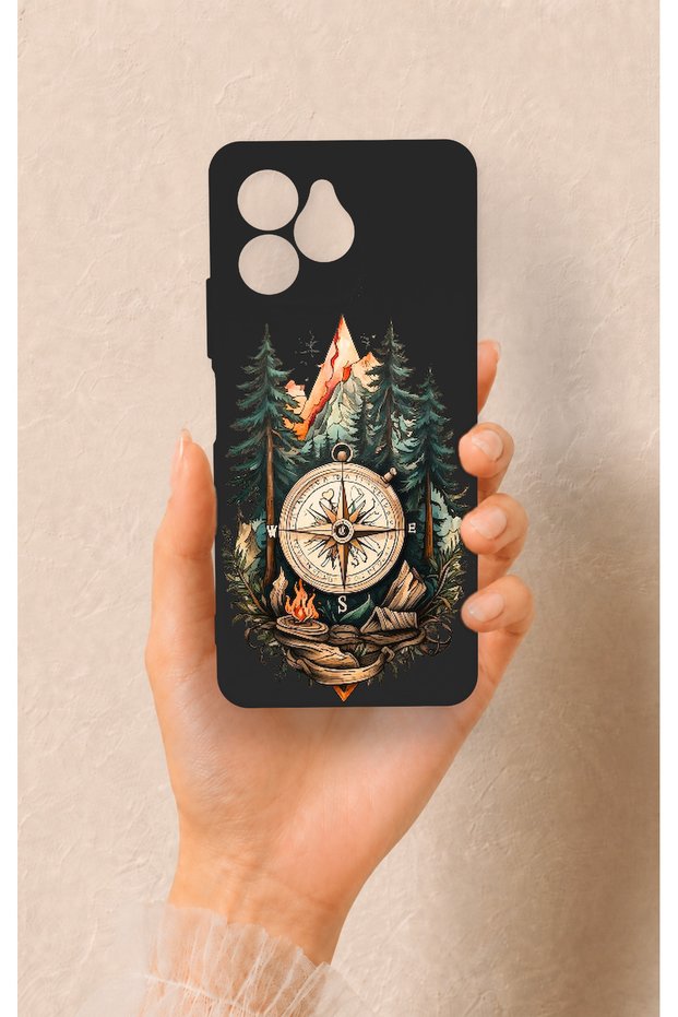 Omix X6 Compatible Compass Forest Patterned Silicone Case