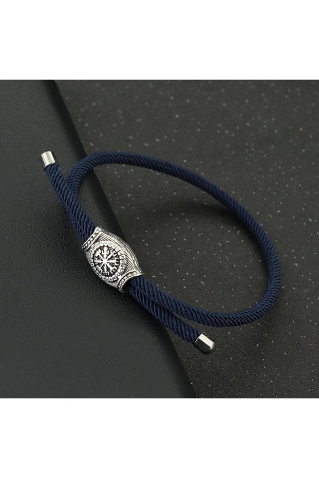 navy Noter Unique Rope Bracelet Men Handmade Adjustable Viking Braslet Homme Festival Accessories Hu