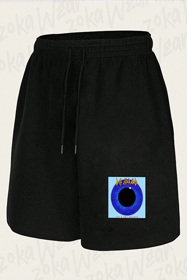 Unisex Def Leppard Rocked Design Printed Shorts