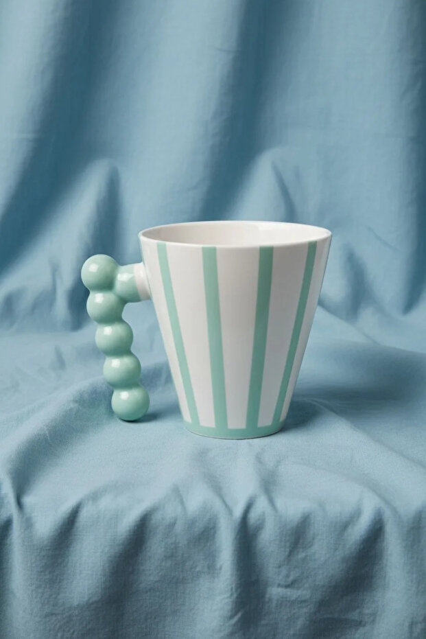 Acar Mug 295 ml Porcelain Mug Cup | Tea and Coffee Cup Green