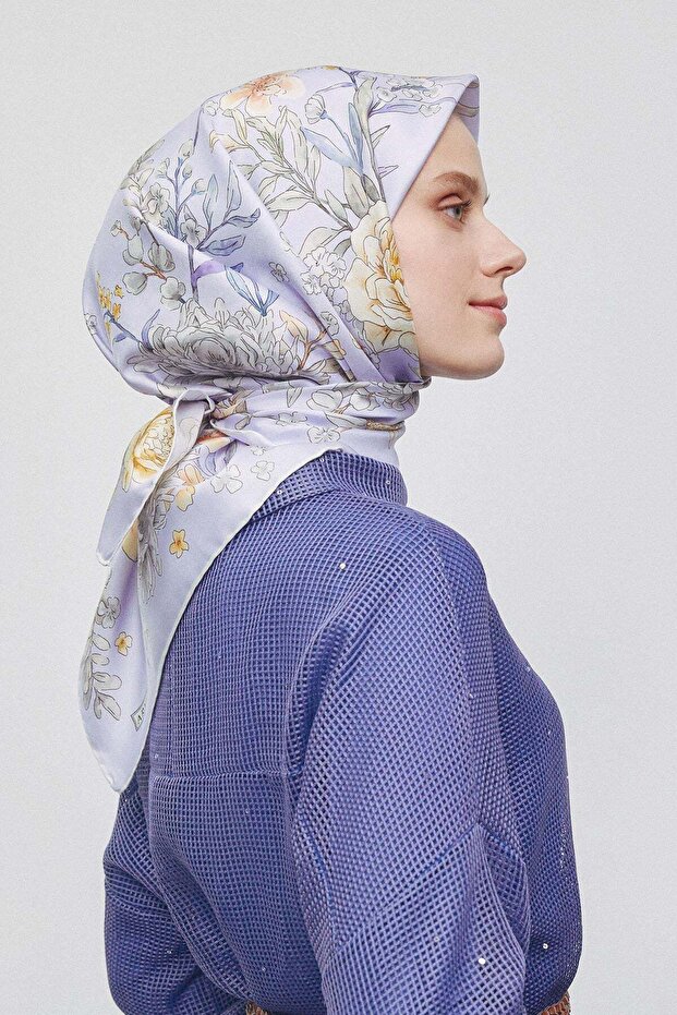 وشاح حريري 2025 ربيع-صيف - 9347D-82 - تيفيل