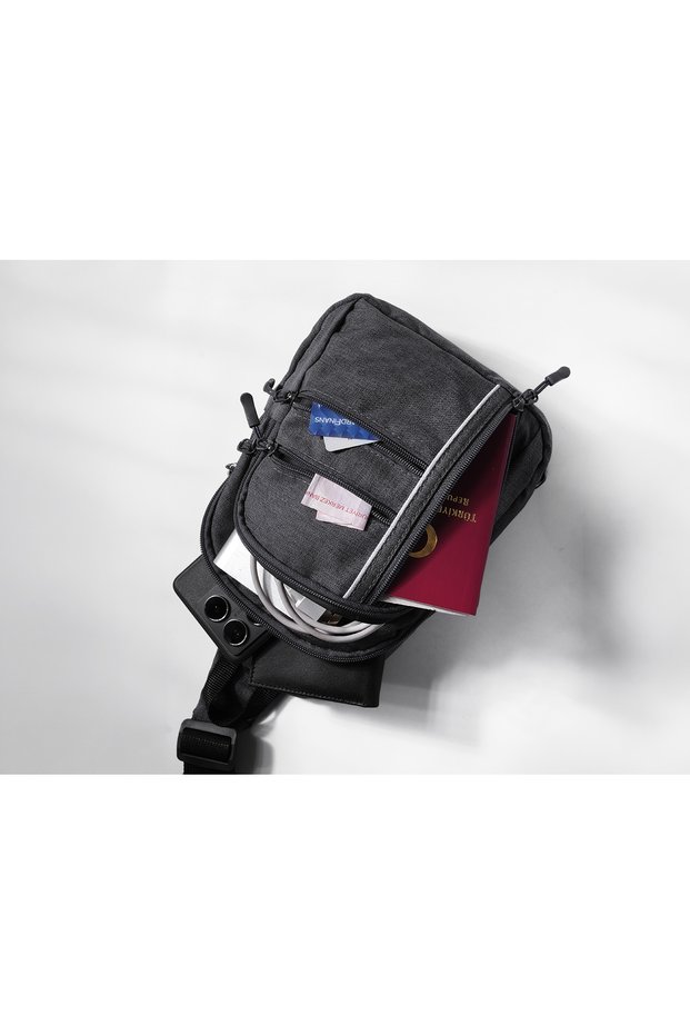 Multi-Compartment Waterproof Daily Use Cross Shoulder and Backpack Bag with USB Port