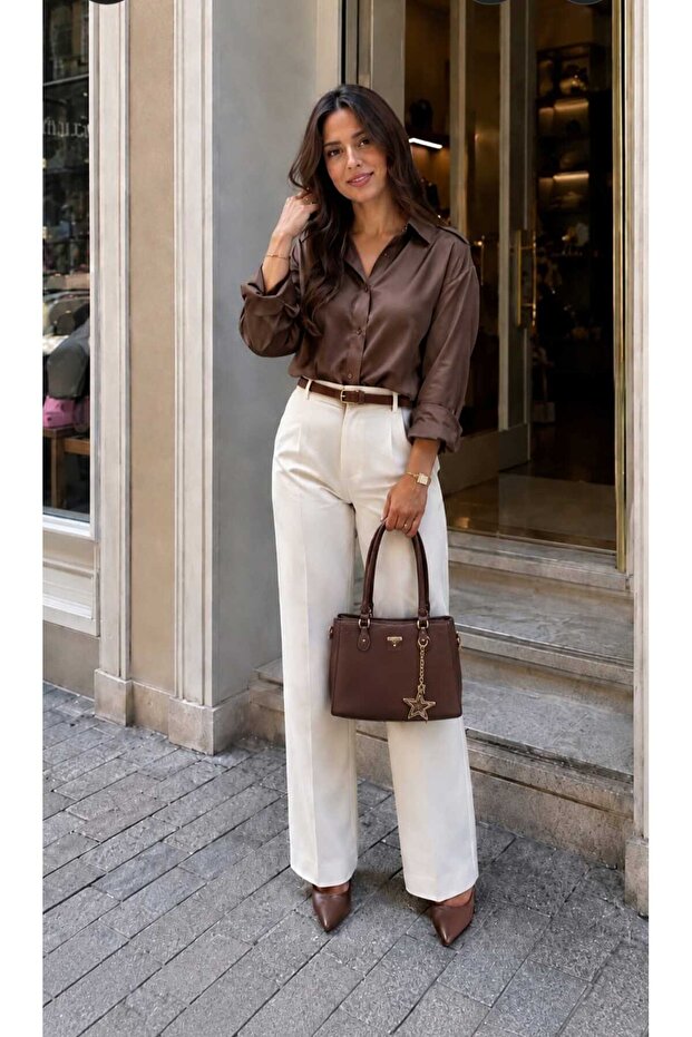 Women's Star Charm Hand and Shoulder Bag